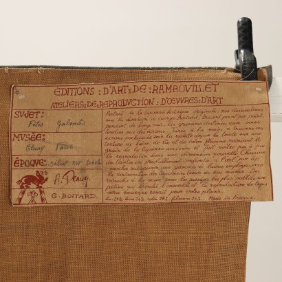 Reproduktion auf Leinwand Manufacture De Ramb, Wandteppich mit Szene von "F, Wandteppich mit Szene von "F, Wandteppich mit Szene von "F, Wandteppich mit Szene von "F, Wandteppich mit Szene von "F, Wandteppich mit Szene von "F, Wandteppich mit Szene von "F, Wandteppich mit Szene von "F, Wandteppich mit Szene von "Fête, Fêtes Galantes