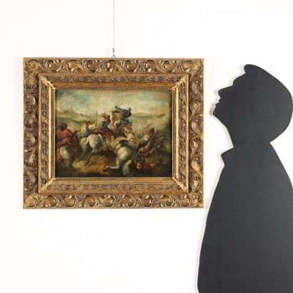 Pintura de escena de batalla