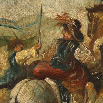 Pintura de escena de batalla