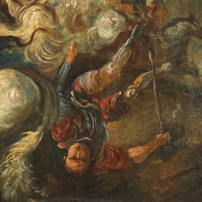 Pintura de escena de batalla