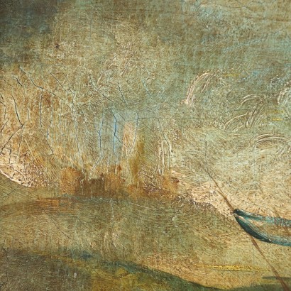 Pintura de escena de batalla
