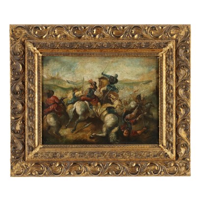 Pintura de escena de batalla