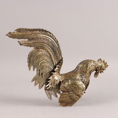 Coppia di Galli in Bronzo