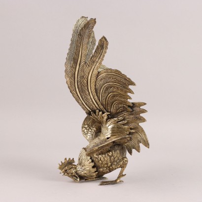 Coppia di Galli in Bronzo