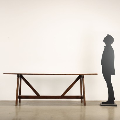 Trestle Table,Renaissance Style Trestle Table