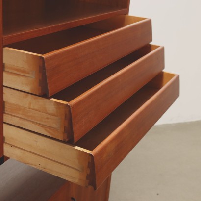 Libreria Vintage in Teak Anni 60,Libreria Vintage in Teak Anni 60