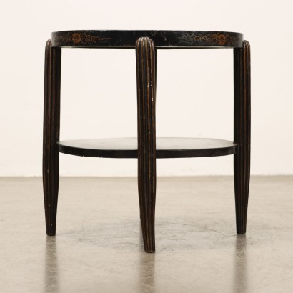 CHINOISERIE-TISCH, Schwarz lackierter Holztisch