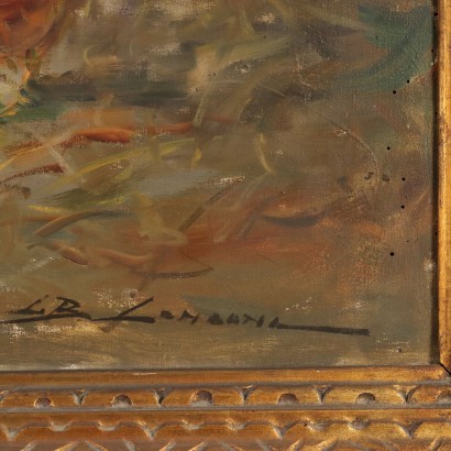 Dipinto Scena di Genere ,Passatempo di bimbe