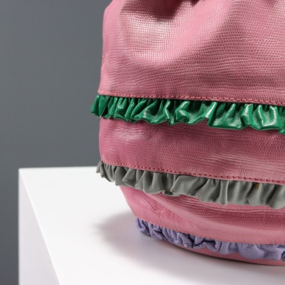 Borsa Vintage in Pelle Rosa