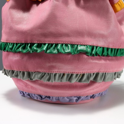 Borsa Vintage in Pelle Rosa
