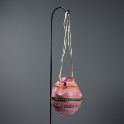 Borsa Vintage in Pelle Rosa