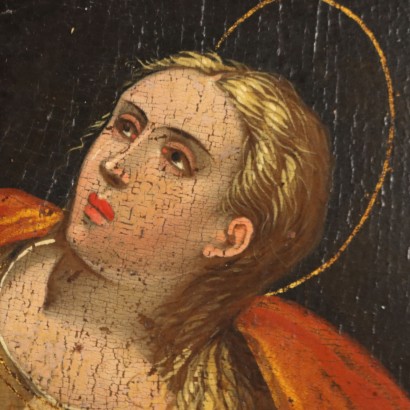Dipinto Cristo Crocifisso con la Maddale,Cristo Crocifisso con la Maddalena