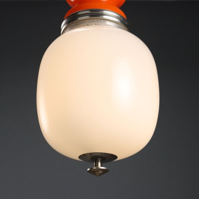 Lampada anni '60 bianca e ara,Lampada Bianca e Arancione