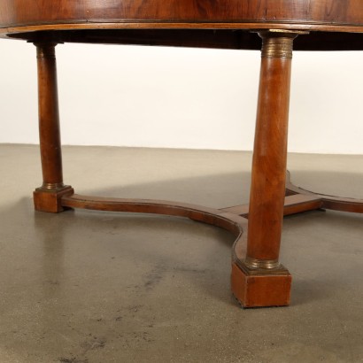 TAVOLO,Tavolo Impero in noce