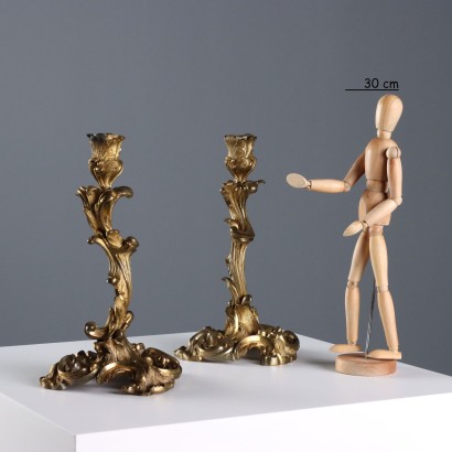 Coppia di Candelieri Stile Rococò i