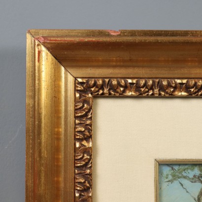 Dipinto di Luigi Comolli,Scorcio di campagna boschiva,Luigi Comolli,Luigi Comolli,Luigi Comolli,Luigi Comolli