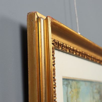 Dipinto di Luigi Comolli,Scorcio di campagna boschiva,Luigi Comolli,Luigi Comolli,Luigi Comolli,Luigi Comolli