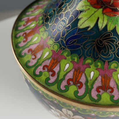 Coppia di Vasi Cloisonné
