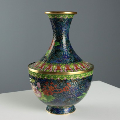 Coppia di Vasi Cloisonné