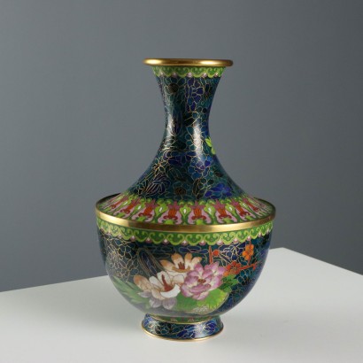 Coppia di Vasi Cloisonné