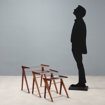 Tris di tavolini a nido anni 0apostrop