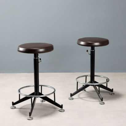 Due Sgabelli Vintage Anni 60-70