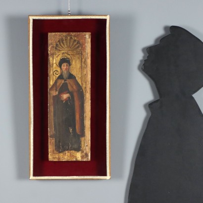 Dipinto Ritratto di Santo Vescovo Fra,Ritratto di santo vescovo francescano,Dipinto Ritratto di Santo Vescovo France