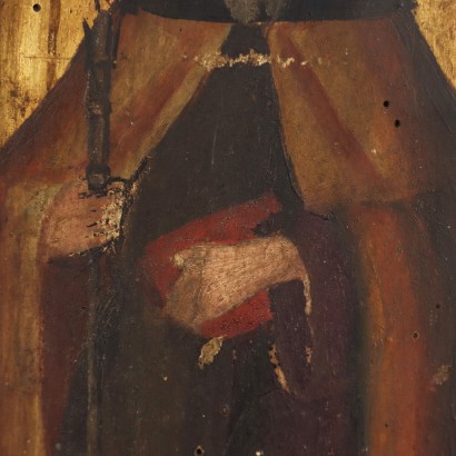 Dipinto Ritratto di Santo Vescovo Fra,Ritratto di santo vescovo francescano,Dipinto Ritratto di Santo Vescovo France