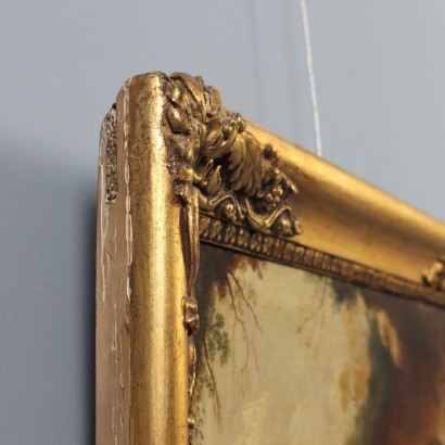 Dipinto Paesaggio con Rovine e Personagg,Paesaggio con personaggi e rovine