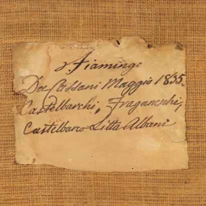 Dipinto Paesaggio con Rovine e Personagg,Paesaggio con personaggi e rovine