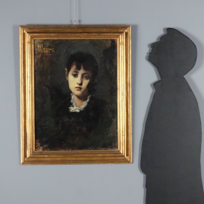Gemälde Porträt einer jungen Frau