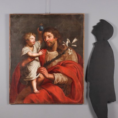 Dipinto San Giuseppe con il Bambin Ges,San Giuseppe con il Bambin Geù