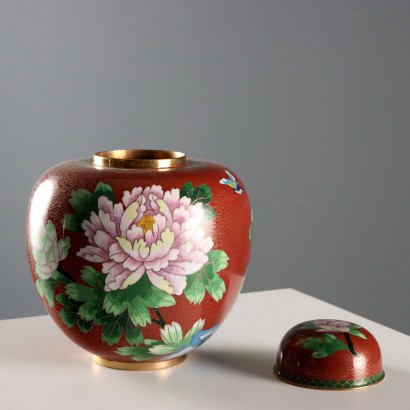 Tris di Vasi Cloisonné