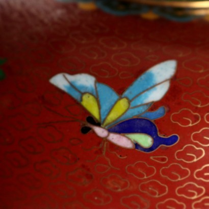 Tris di Vasi Cloisonné