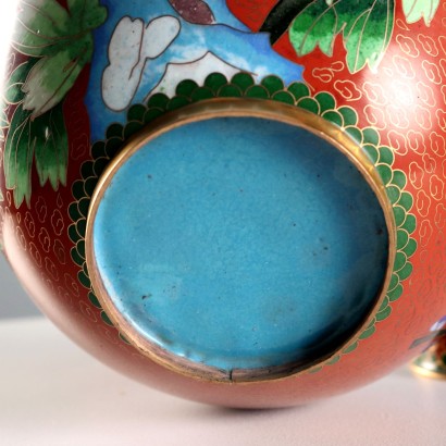 Tris di Vasi Cloisonné