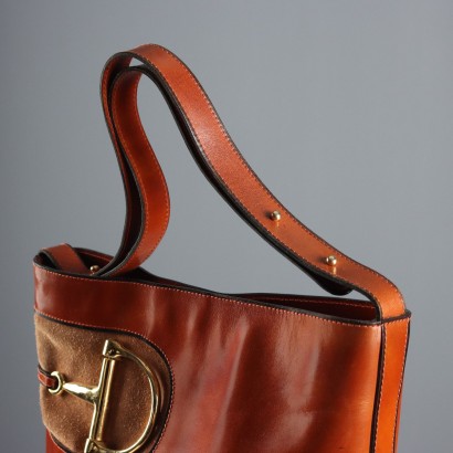 Bolso de piel vintage de color