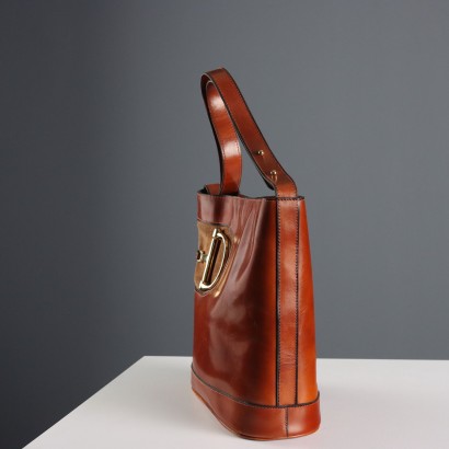 Bolso de piel vintage de color