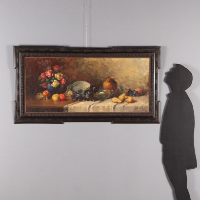 Dipinto di Mario Salimbeni,Composizione con fiori e frutta,Mario Salimbeni,Mario Salimbeni,Mario Salimbeni,Mario Salimbeni,Mario Salimbeni,Mario Salimbeni,Mario Salimbeni