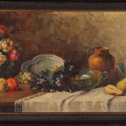 Dipinto di Mario Salimbeni,Composizione con fiori e frutta,Mario Salimbeni,Mario Salimbeni,Mario Salimbeni,Mario Salimbeni,Mario Salimbeni,Mario Salimbeni,Mario Salimbeni