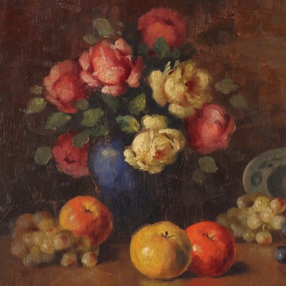 Dipinto di Mario Salimbeni,Composizione con fiori e frutta,Mario Salimbeni,Mario Salimbeni,Mario Salimbeni,Mario Salimbeni,Mario Salimbeni,Mario Salimbeni,Mario Salimbeni