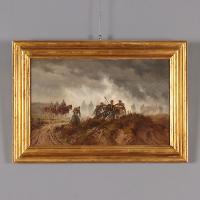 Gemälde von Charles Humbert, Schlachtszene, Charles Humbert, Charles Humbert, Charles Humbert, Charles Humbert