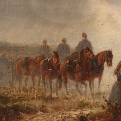Gemälde von Charles Humbert, Schlachtszene, Charles Humbert, Charles Humbert, Charles Humbert, Charles Humbert