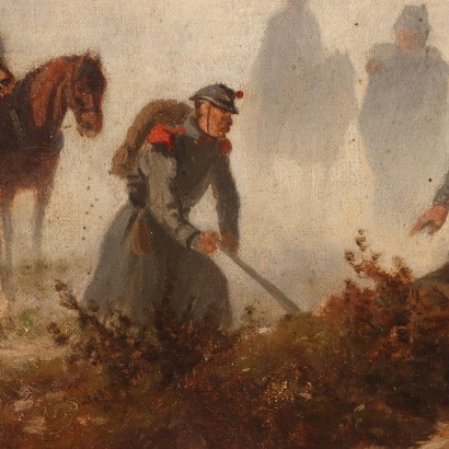 Gemälde von Charles Humbert, Schlachtszene, Charles Humbert, Charles Humbert, Charles Humbert, Charles Humbert