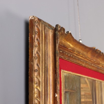 Dipinto Scena con Personaggi,Dipinto di George Goodwin Kilburne,Scena con guardie in città,George Goodwin Kilburne,George Goodwin Kilburne,George Goodwin Kilburne,George Goodwin Kilburne