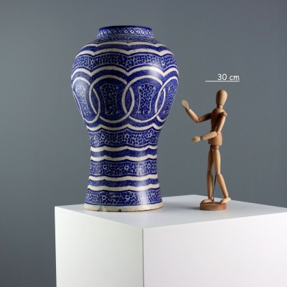 Vaso in Ceramica Maiolicata