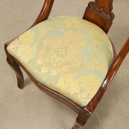 Gruppo di cinque sedie a gondola,Gruppo di Cinque Sedie a Gondola Resta