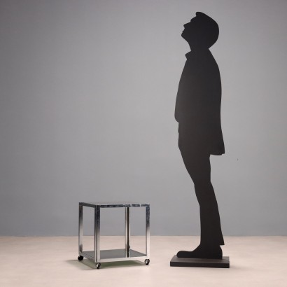 Tavolino con rotelle anni 70