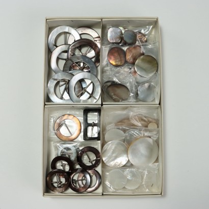 Vintage Mother-of-Pearl Buckles and Hooks