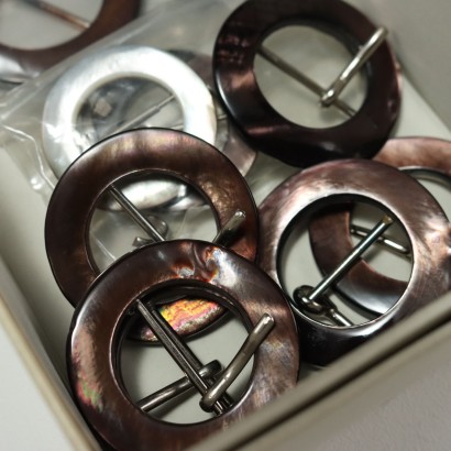 Vintage Mother-of-Pearl Buckles and Hooks