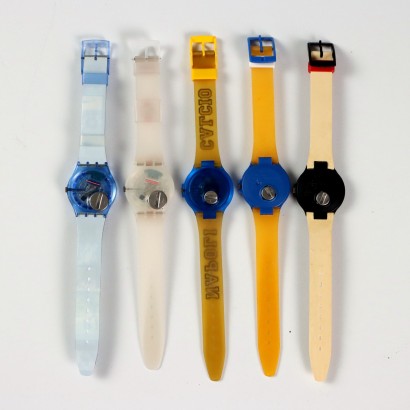 Gruppo di 5 orologi Swatch a Tema Ca